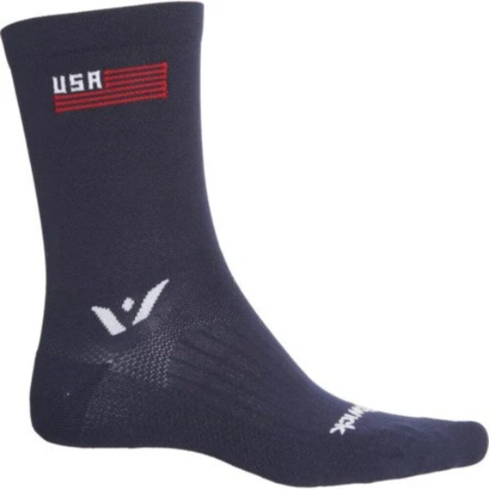 Swiftwick VISION Five Tribute Cycling Socks - Crew **Made in USA